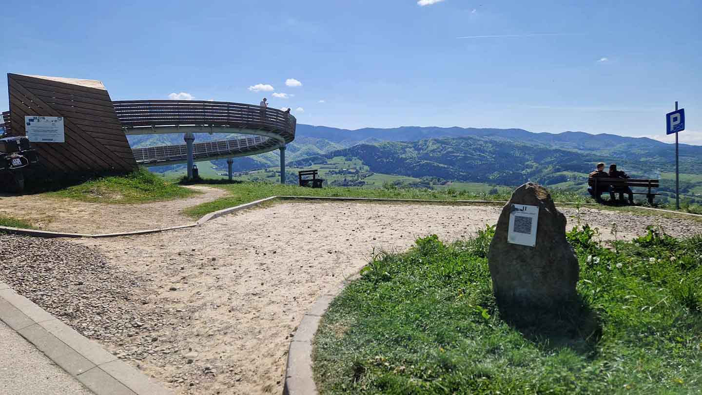 widok na platforme widokowa na woli kroguleckiej